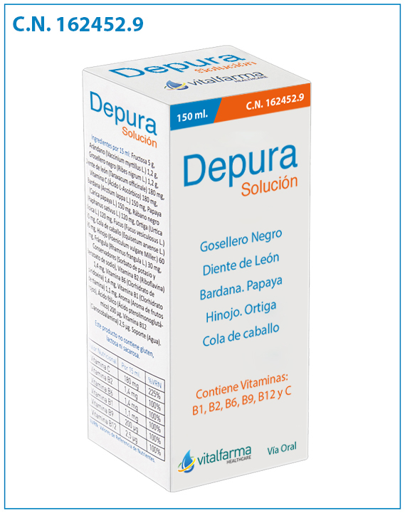 DEPURA SOLUCIÓN Vitalfarma 1 DEPURA SOLUCIÓN Vitalfarma
