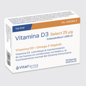 Vitamina D3 Select 25µg colecalciferol 1000 UI
