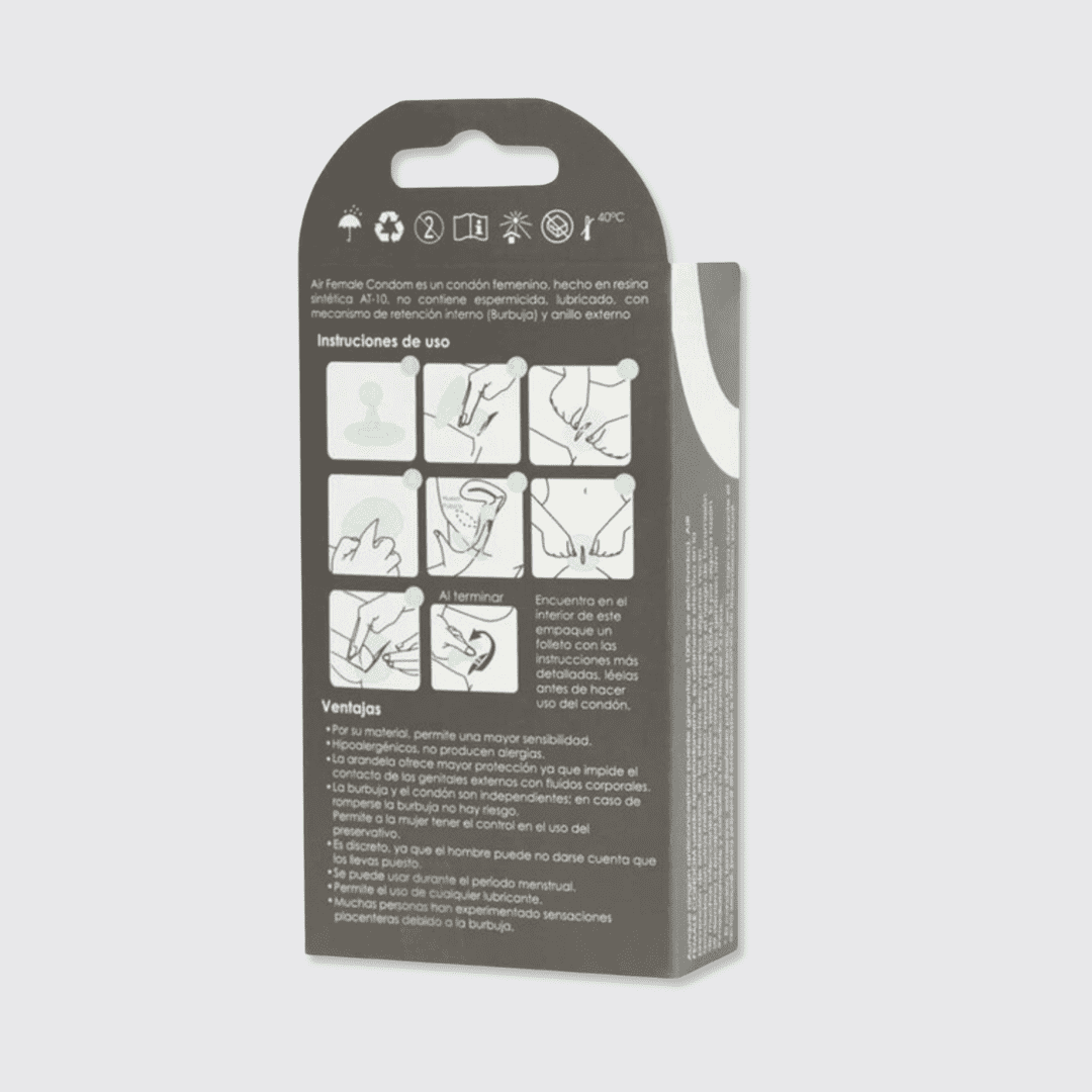 PRESERVATIVOS FEMENINOS UNIQ 2 PRESERVATIVOS FEMENINOS UNIQ - Imagen 2